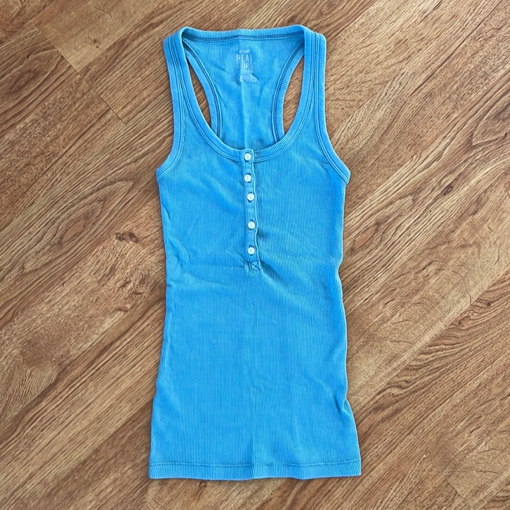 Aerie Ribbed Henley Tank Top